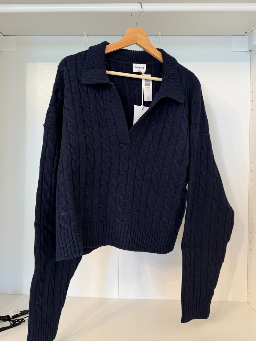 Sunday Best Lottie Crewneck Sweater — Navy